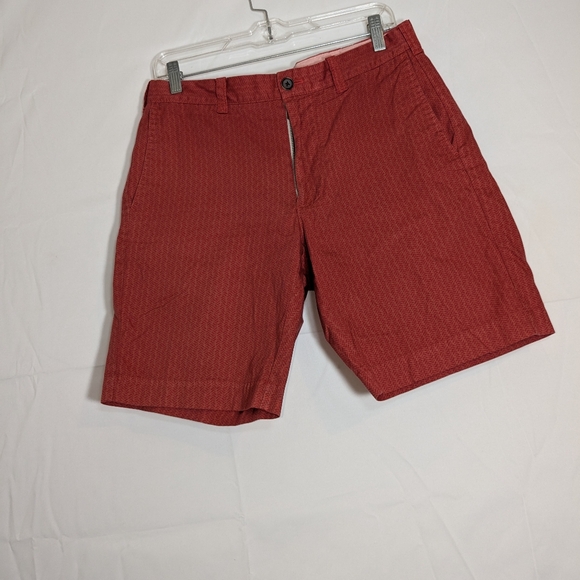 J Crew Shorts Mens 31W Pink Salmon Gramercy Chinos Flat Front 8.5" Preppy A040 - Picture 4 of 14